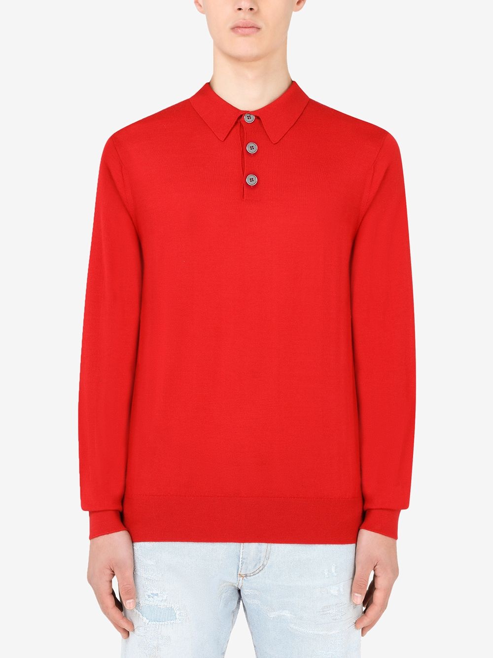 long-sleeve polo shirt - 5