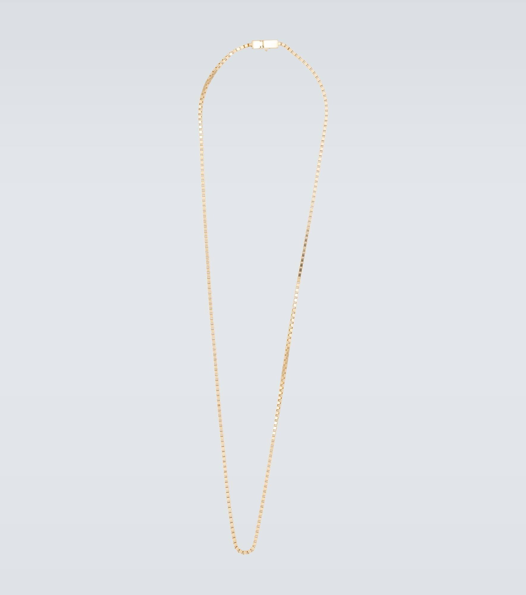 Square gold-plated chain - 1