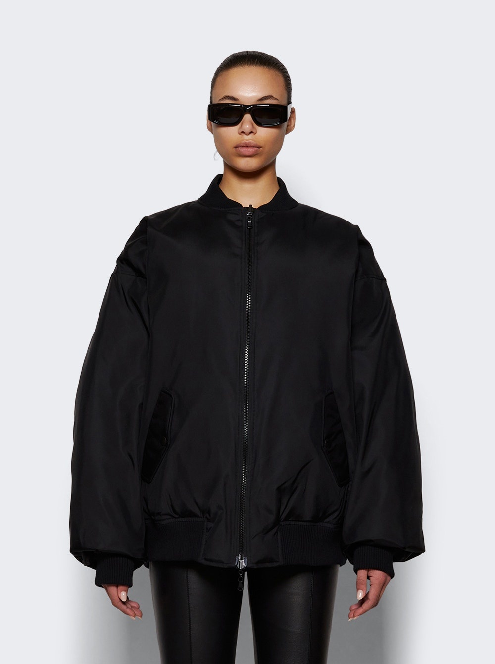 Reversible Bomber Jacket Black - 3