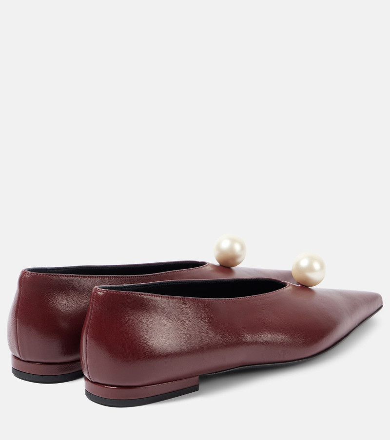 MAGDA BUTRYM Leather ballet flats outlook