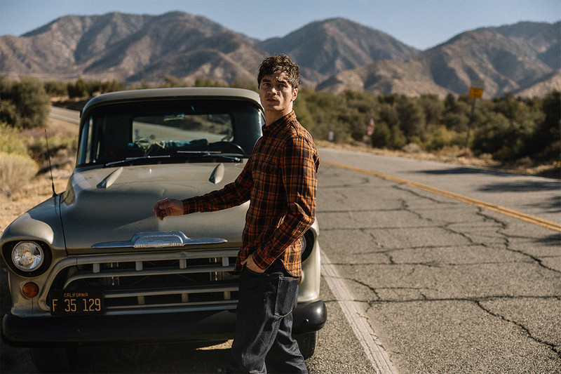 HIROSHI KATO The Brace Vintage Nep Flannel -Sunset outlook