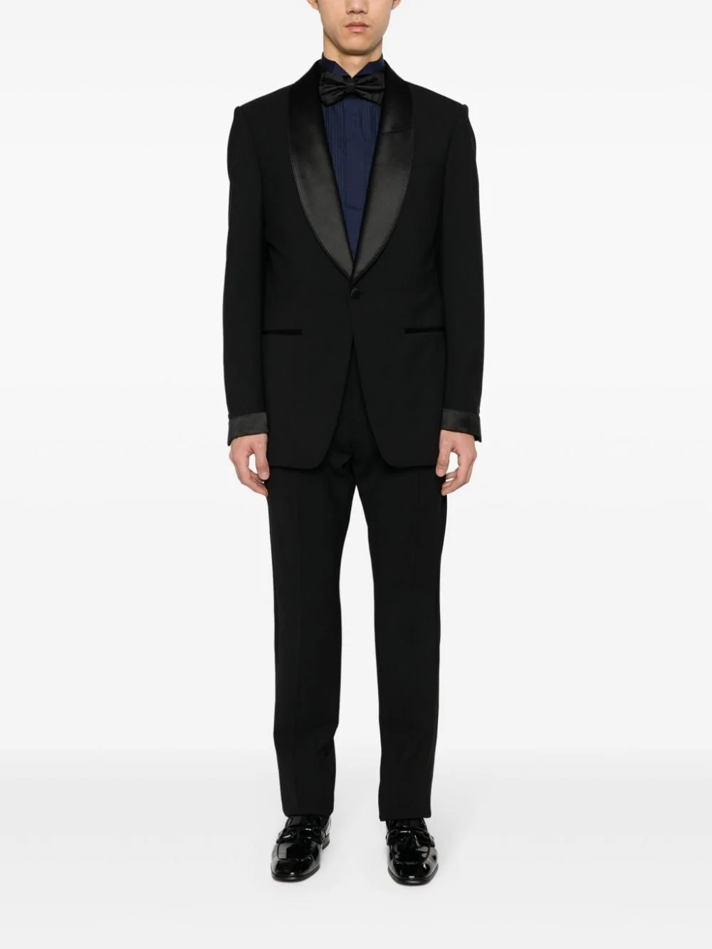 pleat detailing cotton shirt - 1