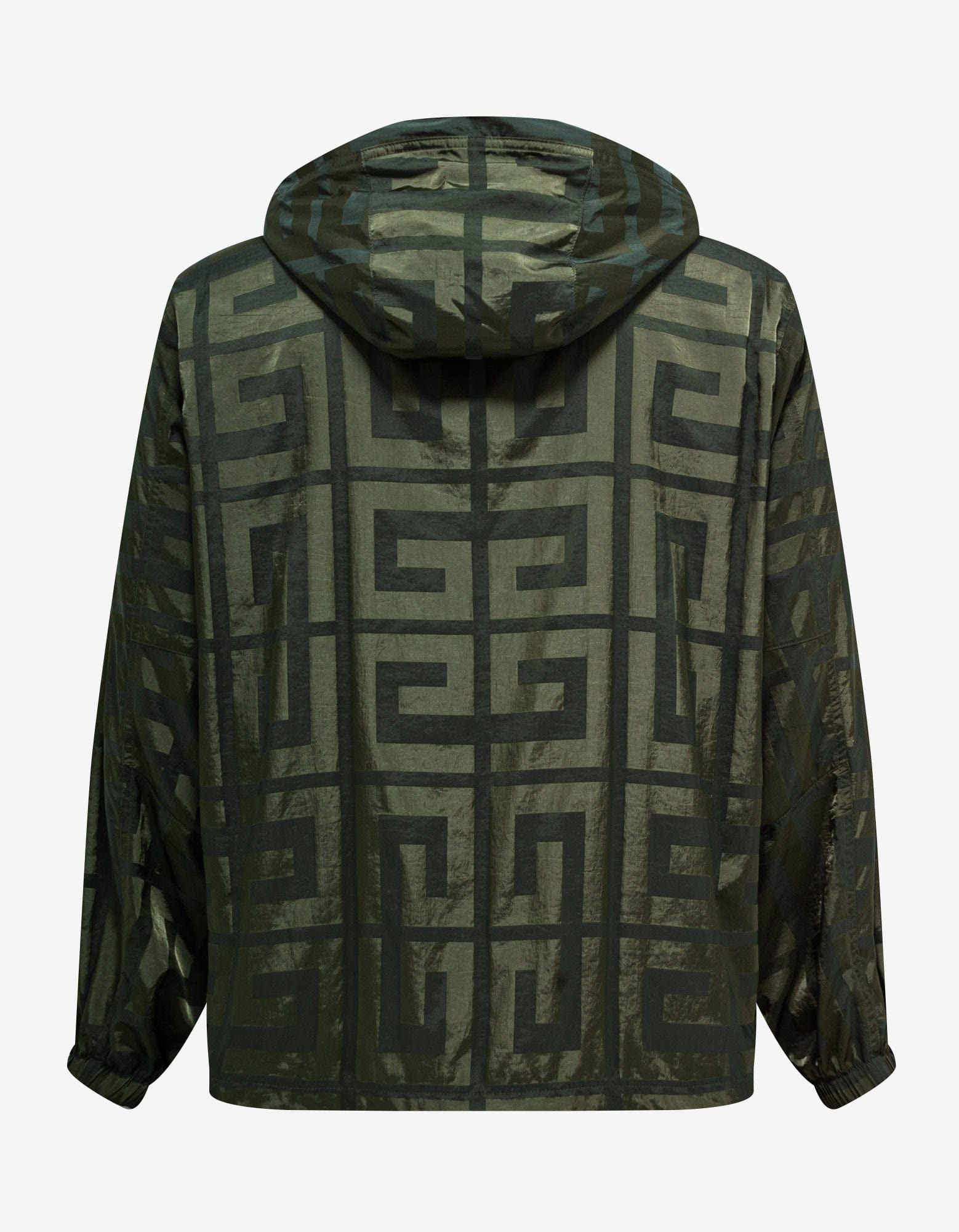Givenchy Green 4G Pattern Windbreaker - 3