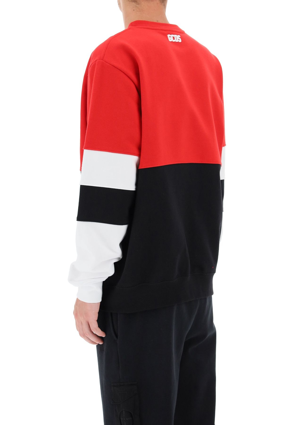 COLOR BLOCK SWEATSHIRT WITH LOGO PATCH - 4