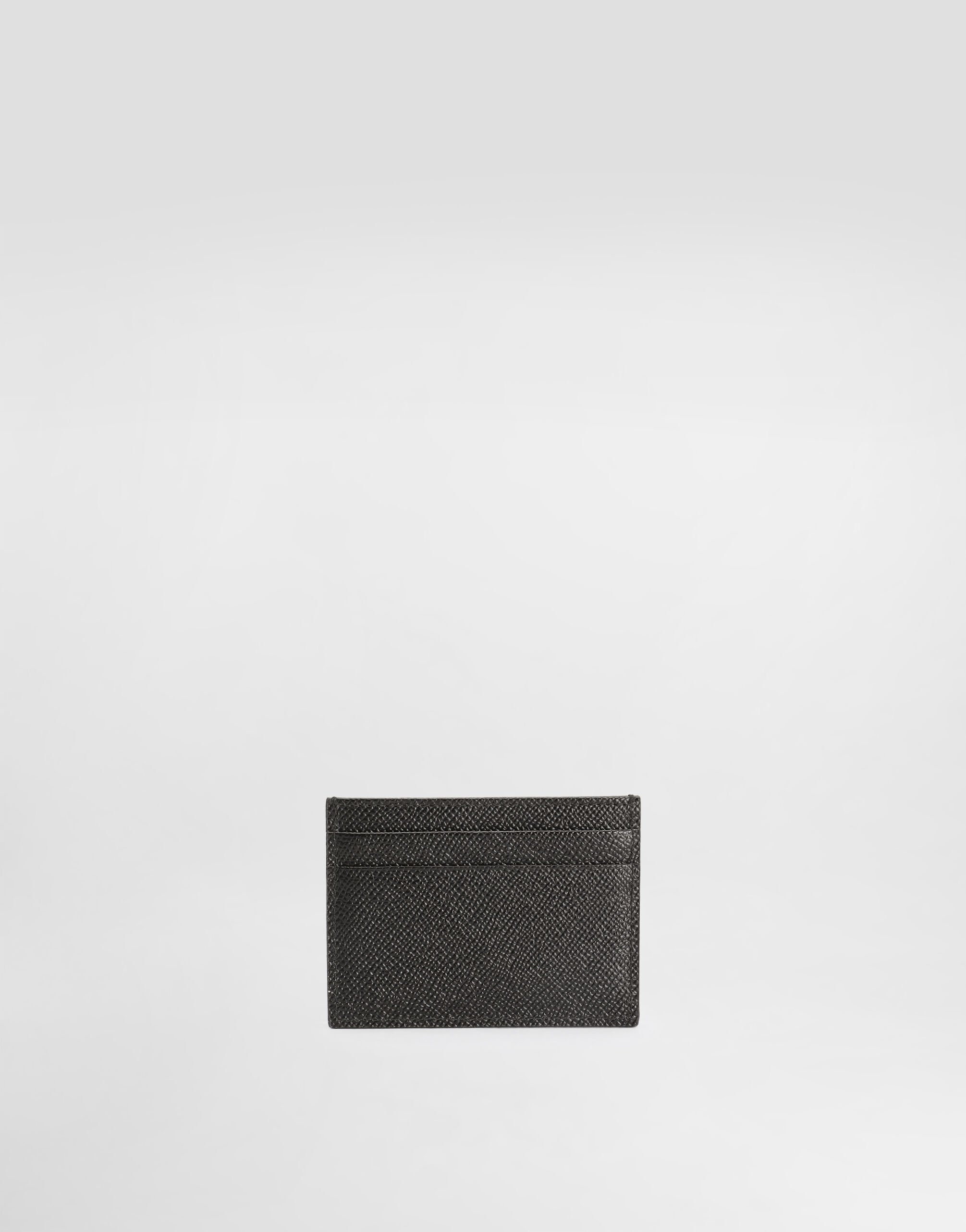 Calfskin card holder with branded plate - 4