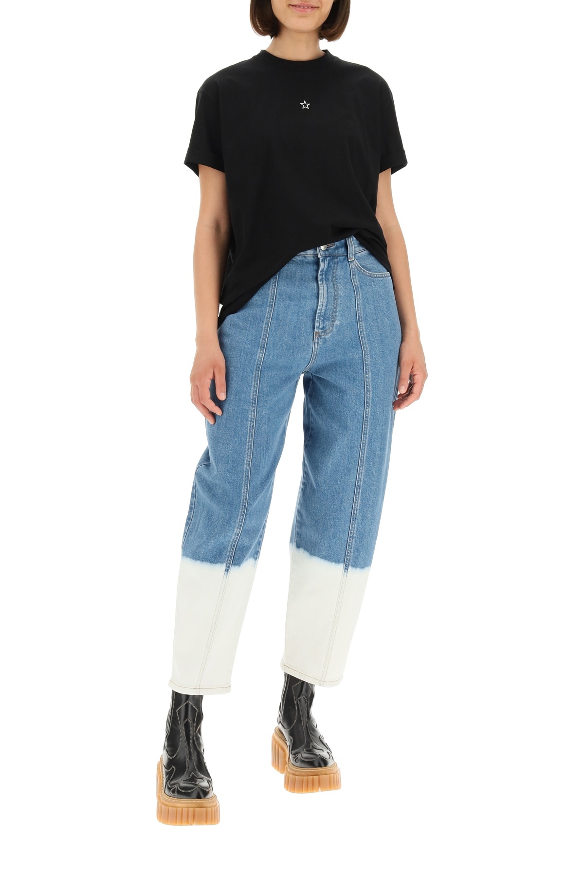 FADED DIP EFFECT JEANS - 2