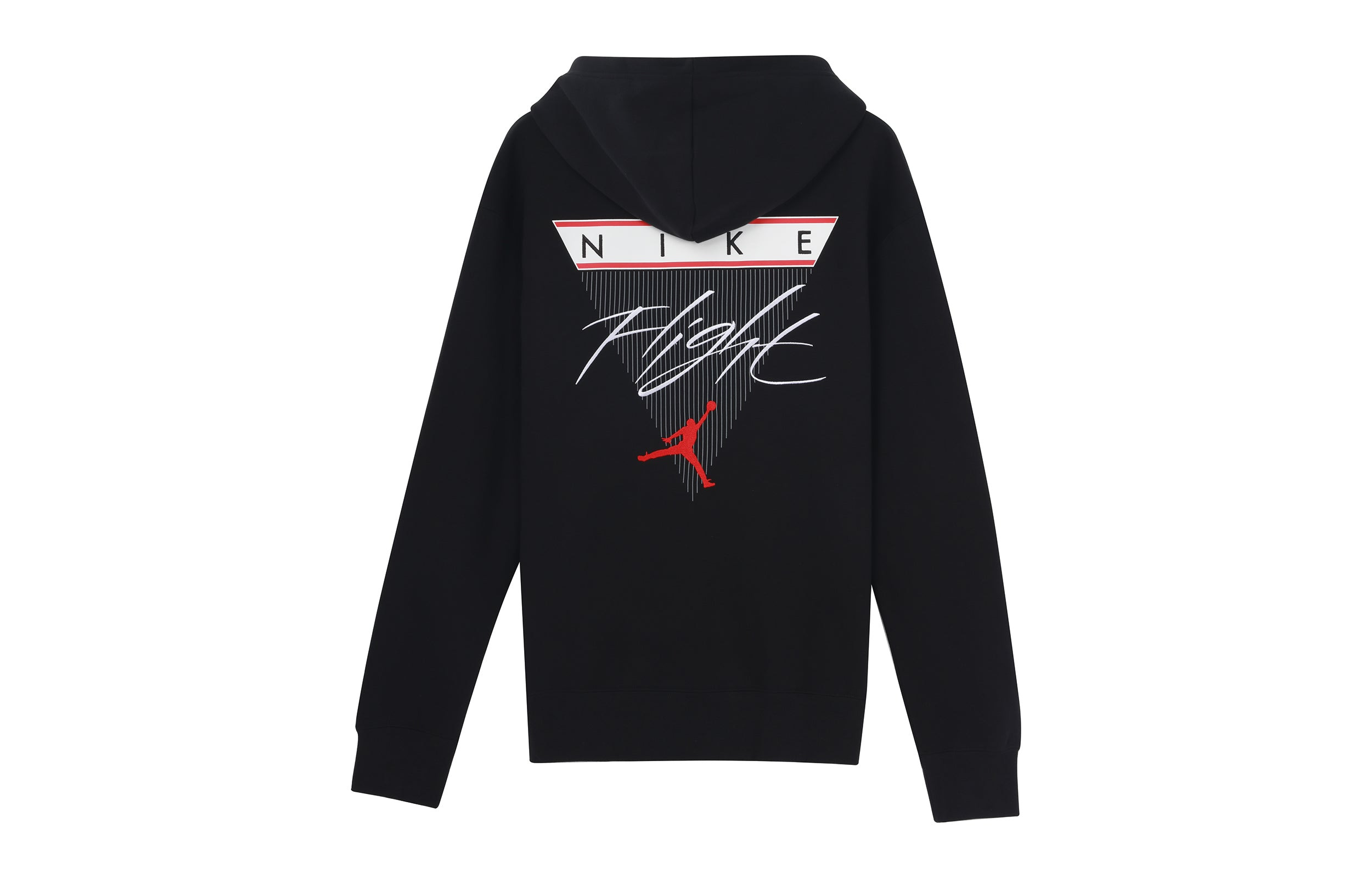 Air Jordan Flight Logo Casual Sports Fleece Lined Pullover Black CZ8261-010 - 2
