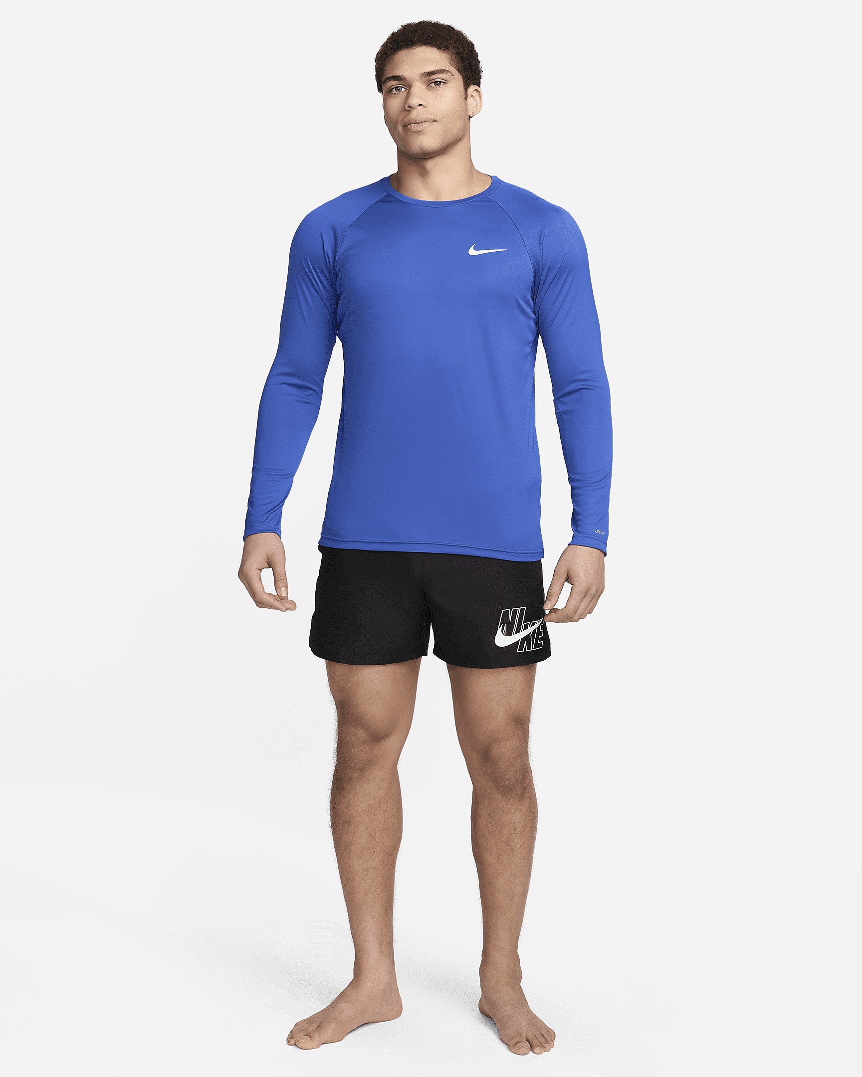 Nike Men's Essential Long-Sleeve Hydroguard Swim Shirt - 6