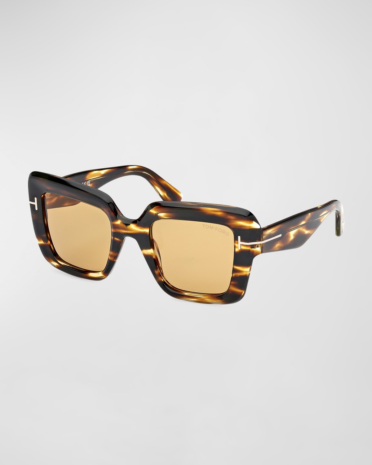 Esme Patterned Acetate Square Sunglasses - 2