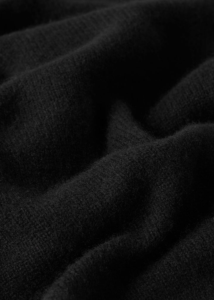 Triangle cashmere scarf black - 5