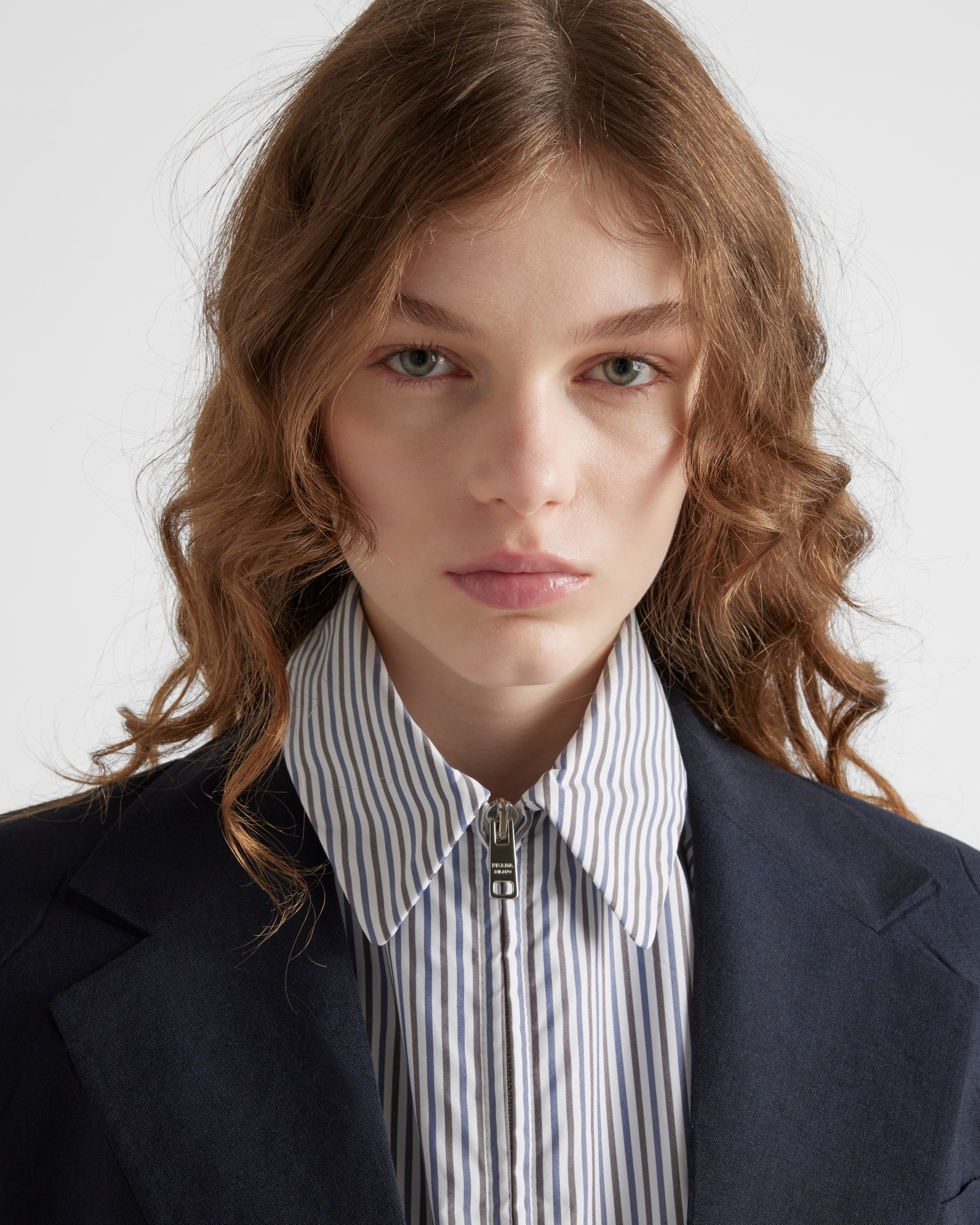 Striped poplin blouson jacket - 3