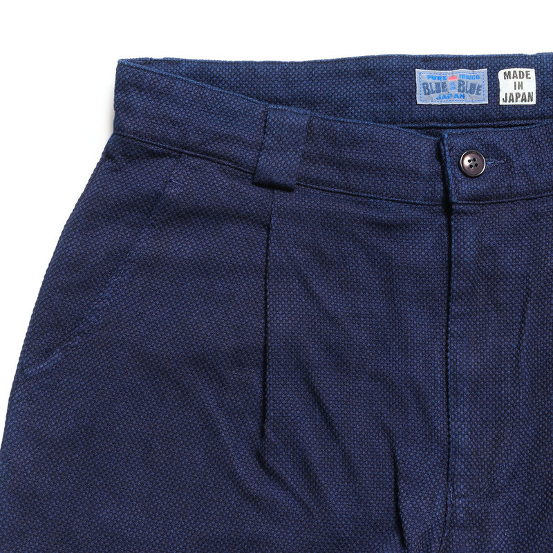 BLUE BLUE JAPAN - Honai Nijuori-Sashiko Tuck Wide Pants - 1020598 7