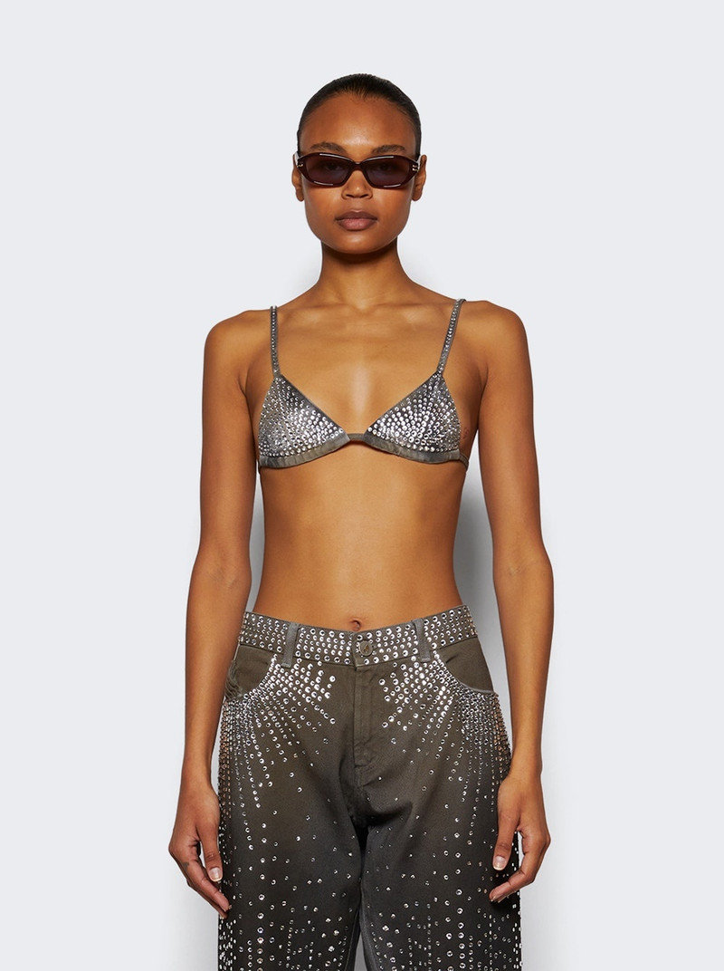 Denim Bra Top Dark Grey 3