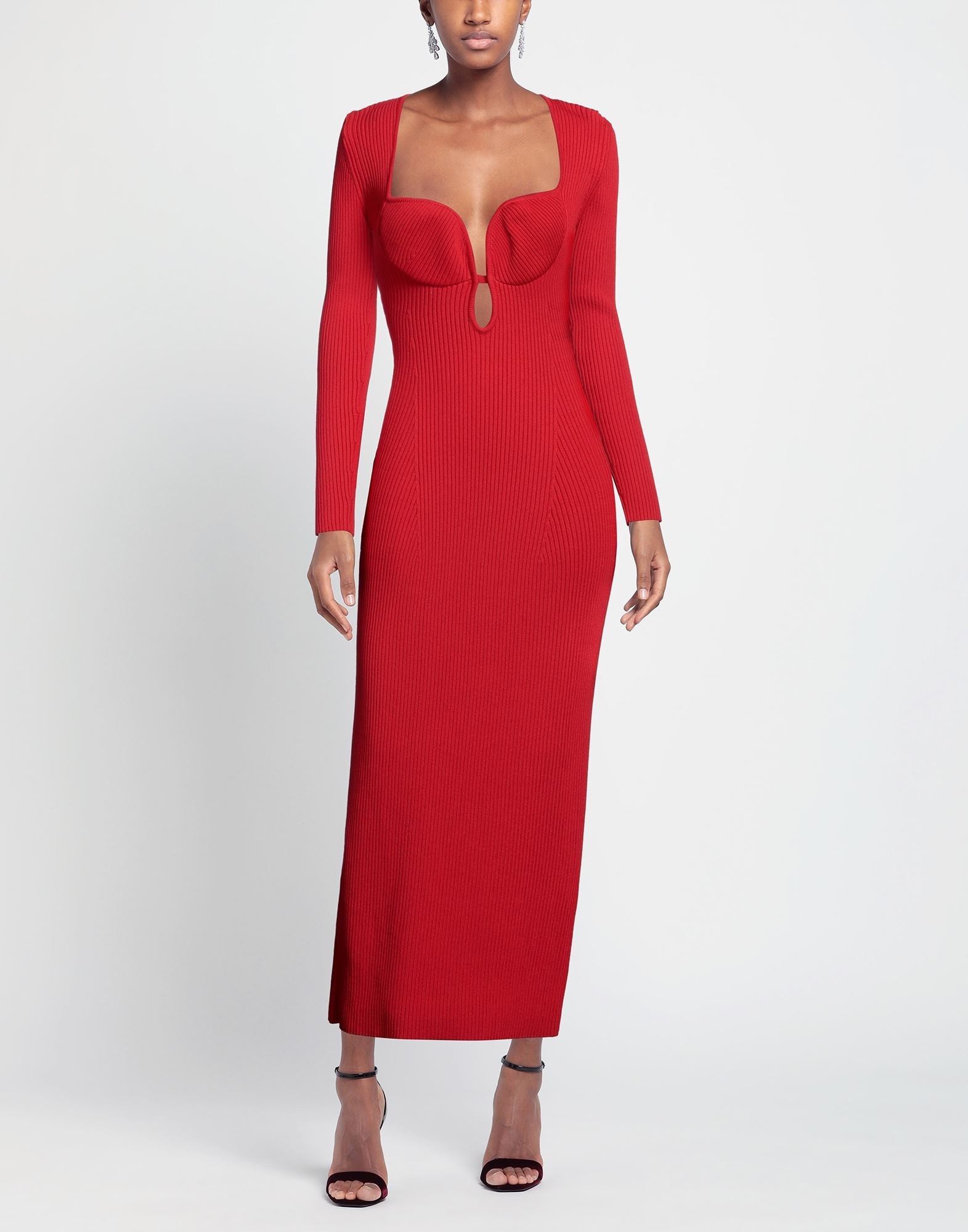 Red Women's Long Dress - 2