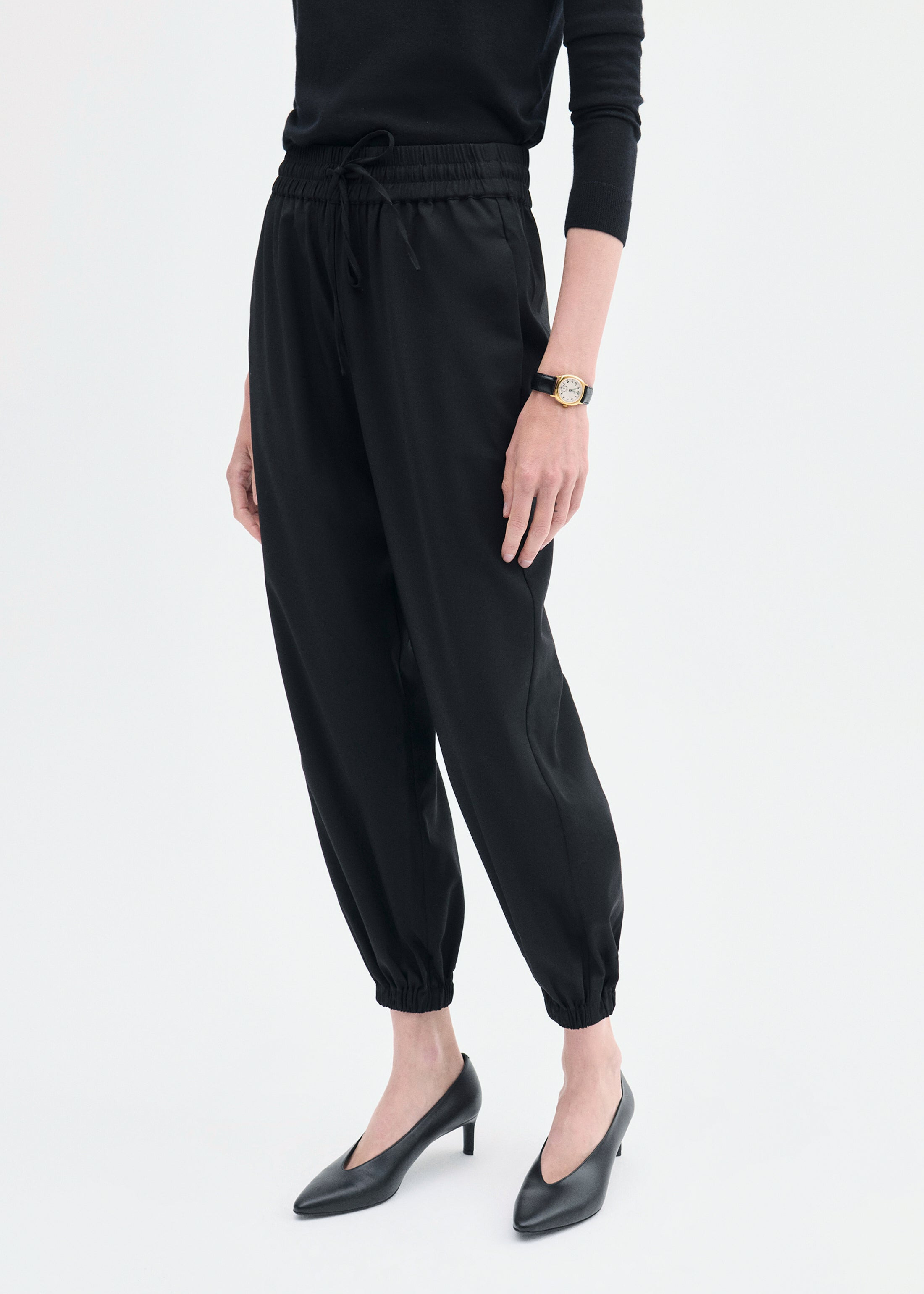 Jogger Pant in Stretch Wool Suiting - 2
