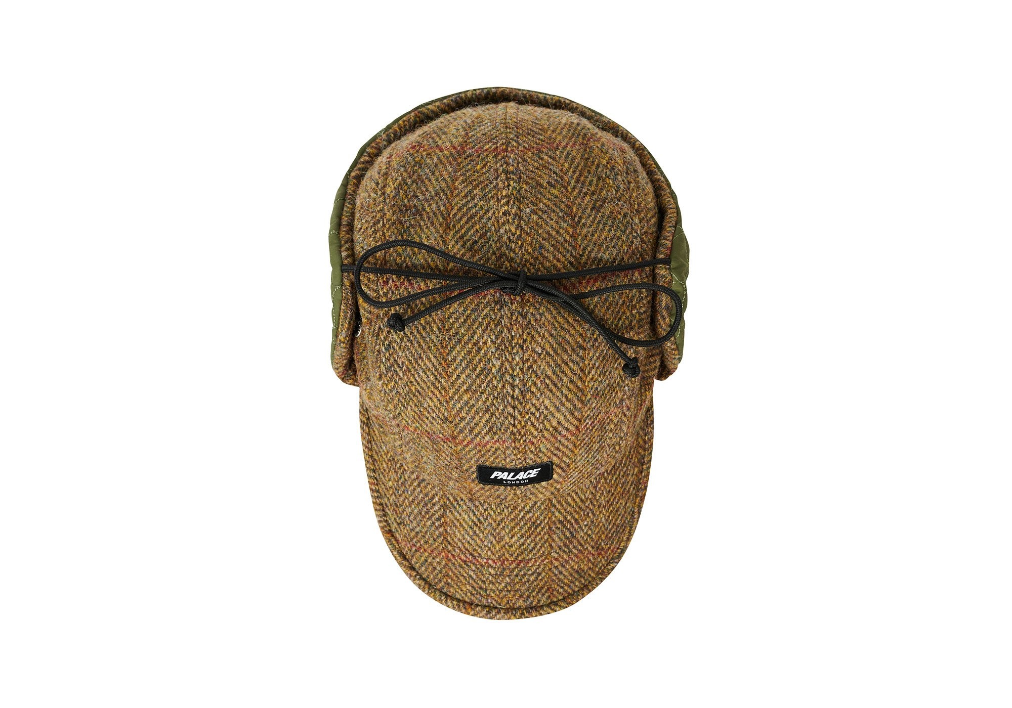 HARRIS TWEED EARFLAP 4-PANEL BROWN - 6