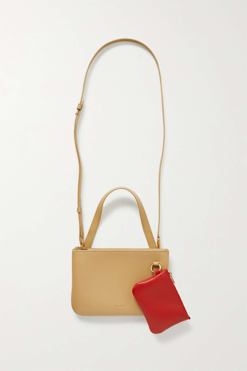 Two-tone leather shoulder bag 1