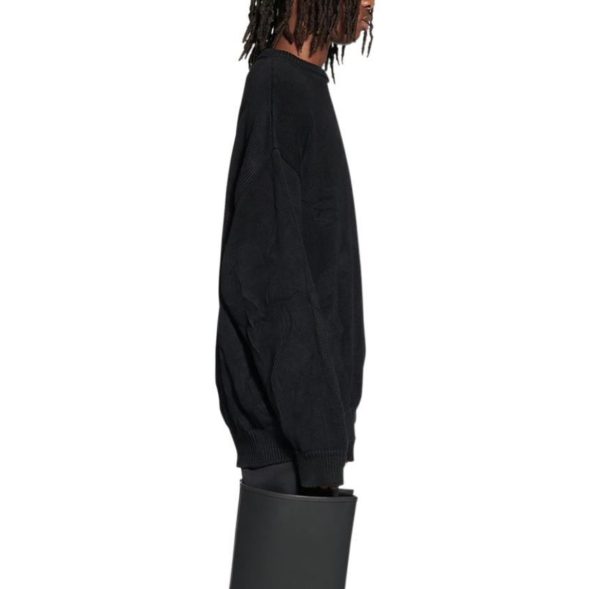 Balenciaga BB Paris Icon Sweater 'Black' 696226T32521000 - 6