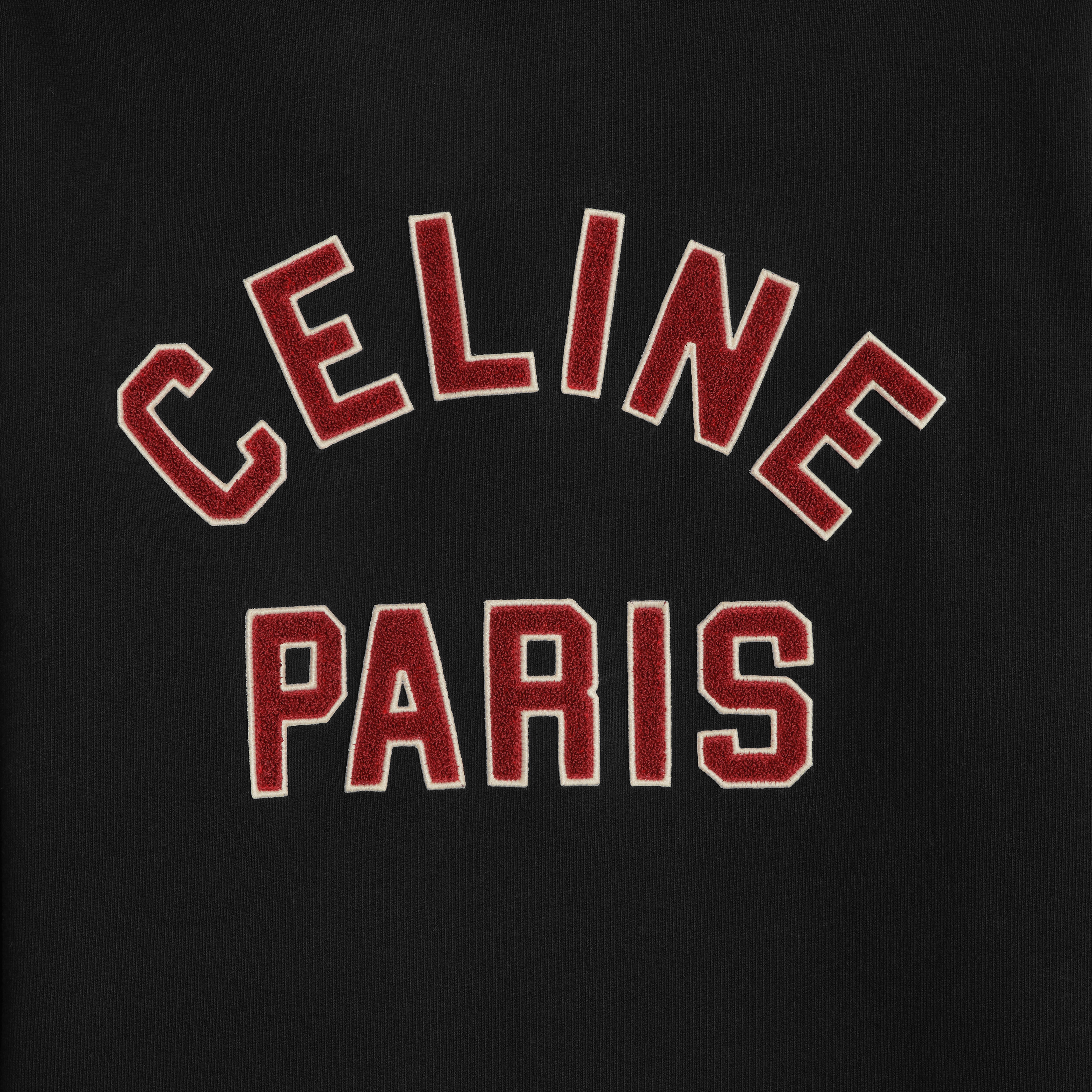 celine teddy college jacket in cotton fleece - 4