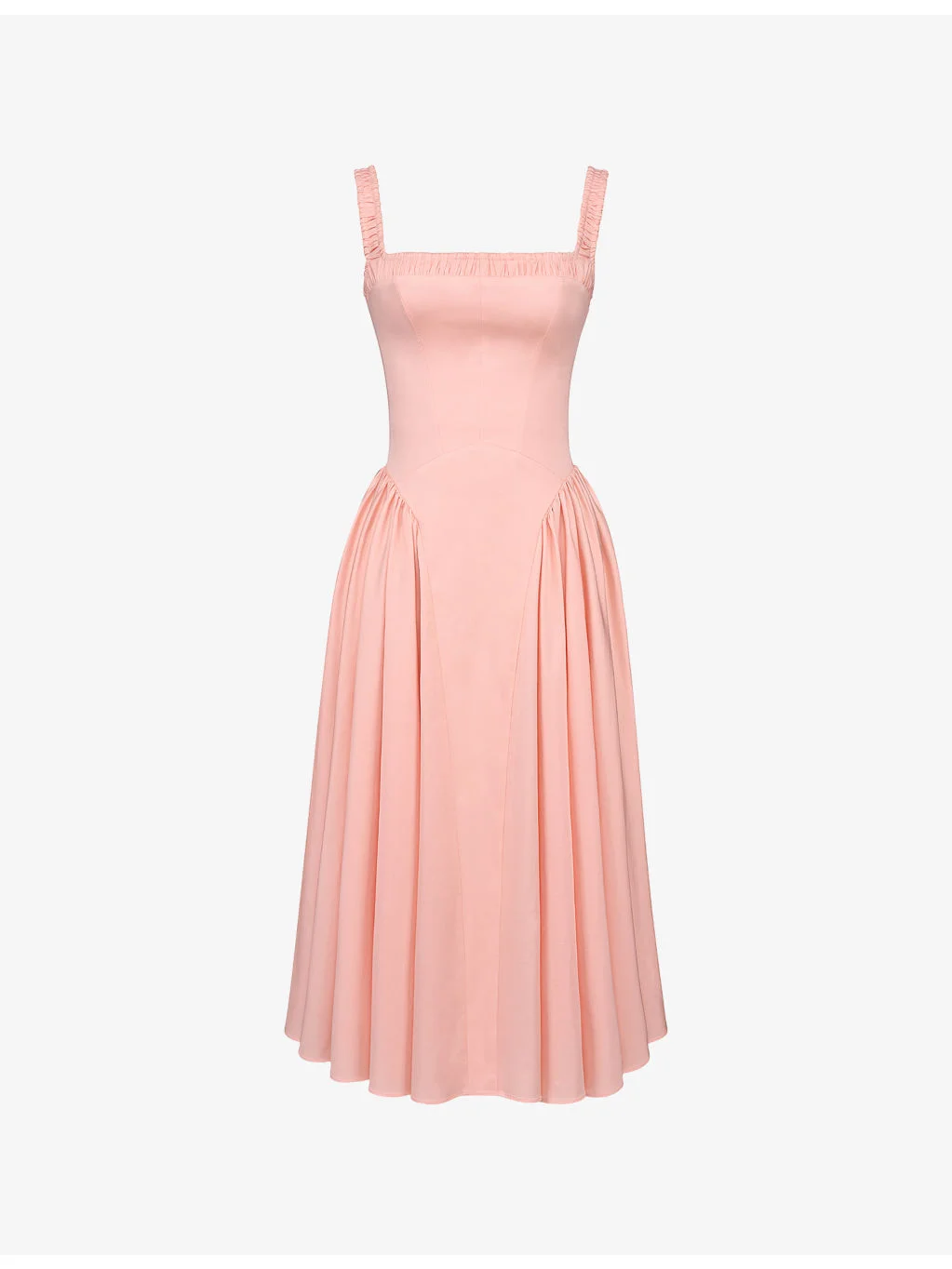 Dorothy Fitted Stretch-Cotton Midi Dress - 1