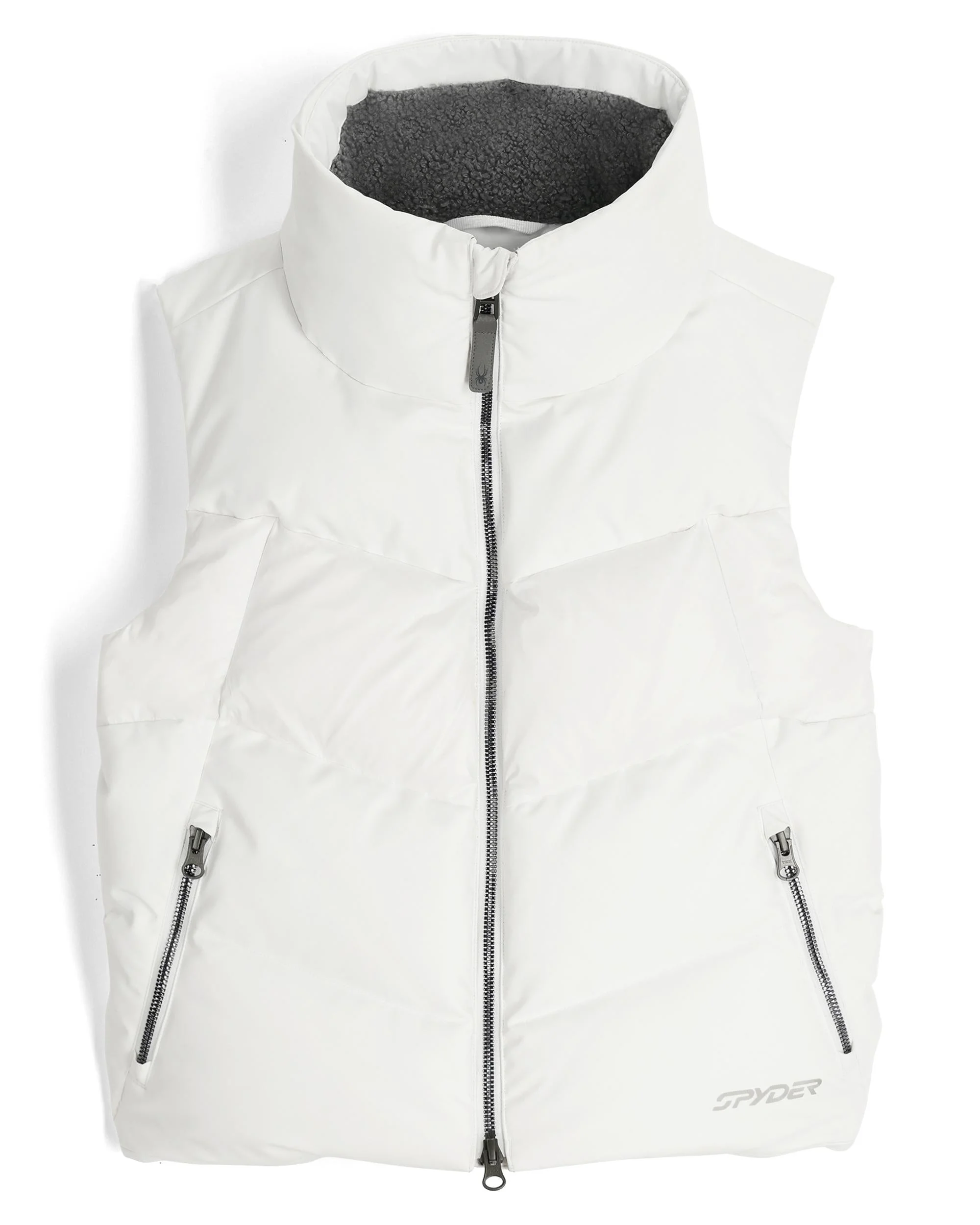 Womens Eastwood Down Vest - White - 1