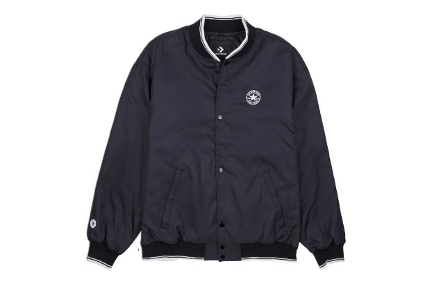 Converse Logo Baseball Jacket 'Black' 10025987-A01 - 1