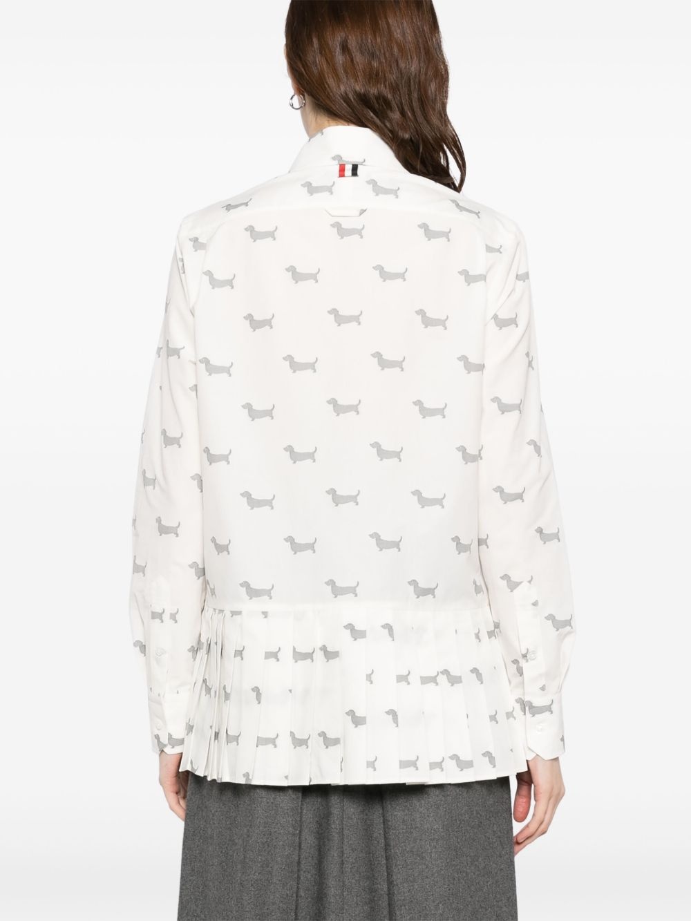 pleated bottom shirt - 4