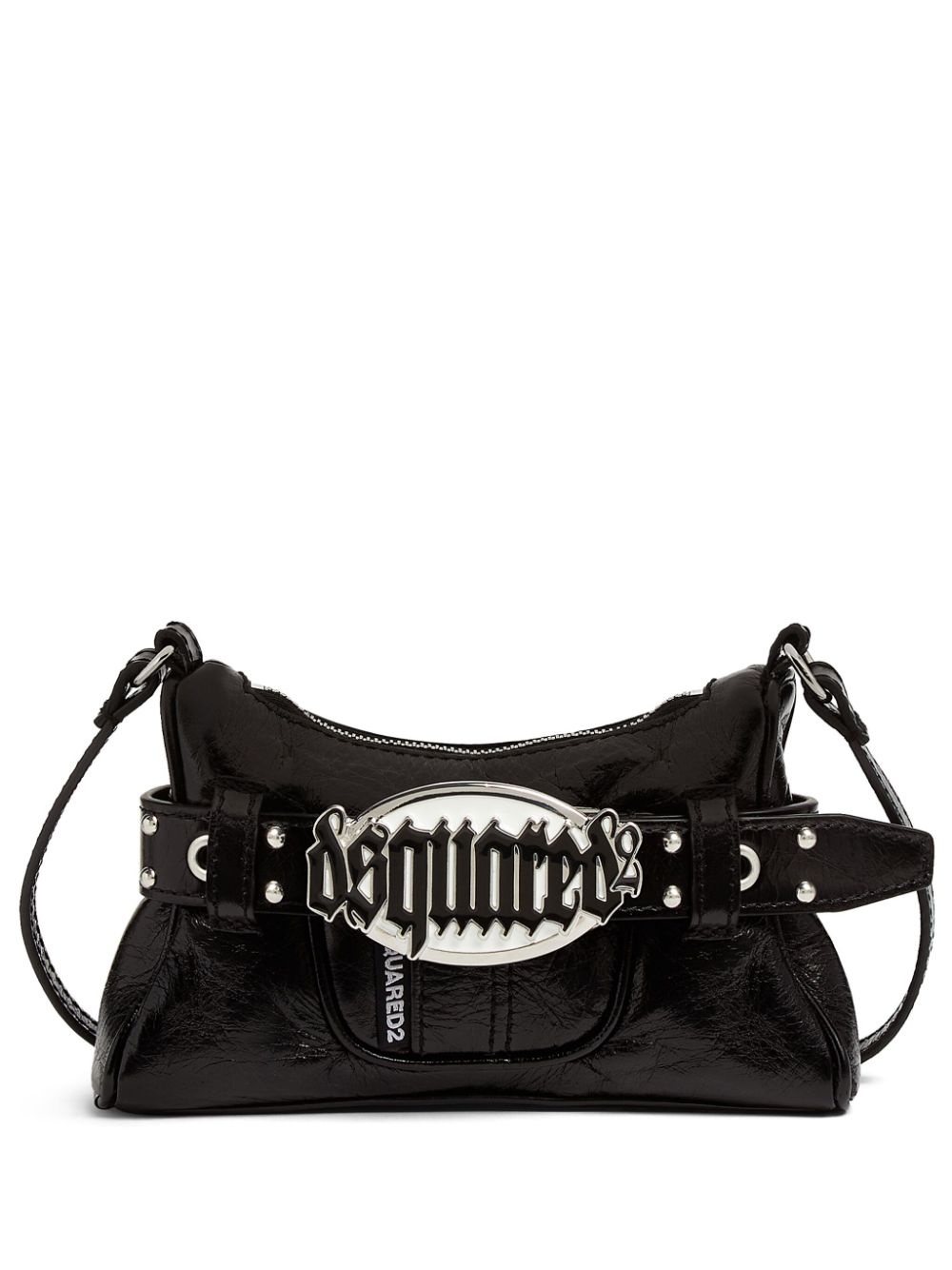 Gothic leather shoulder bag - 1