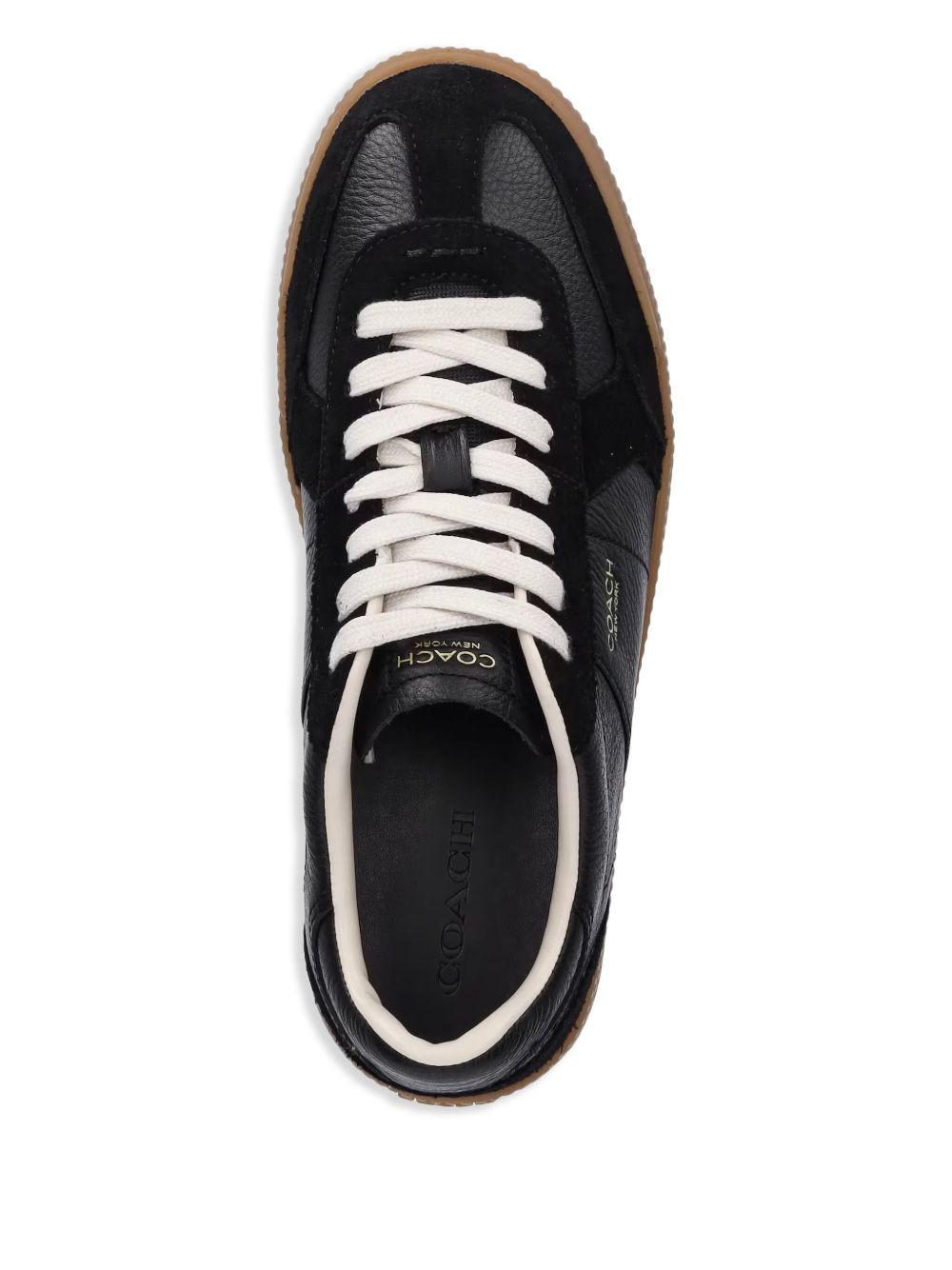 Ellis suede-panelled lace-up sneakers - 4
