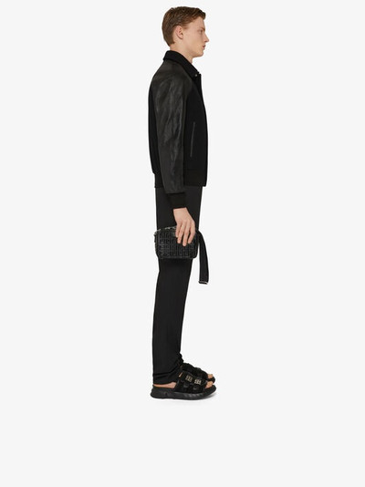 Givenchy JACKET IN WOOL AND LEATHER WITH 4G PATCH outlook