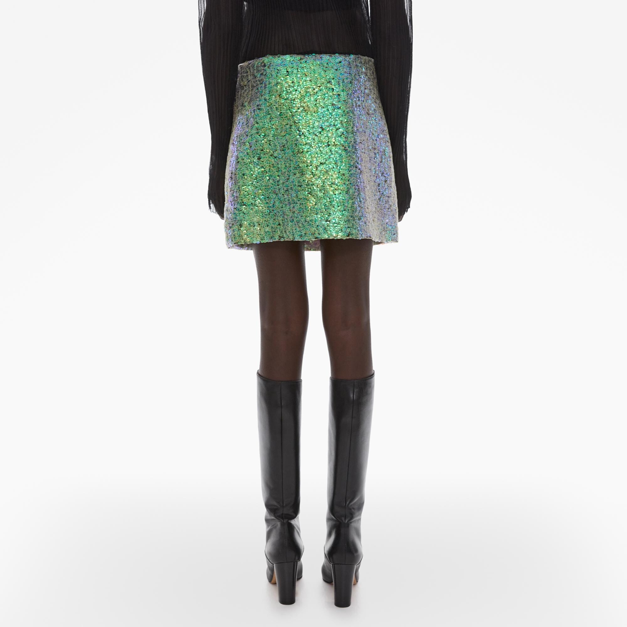 SEQUIN MINI SKIRT - 4