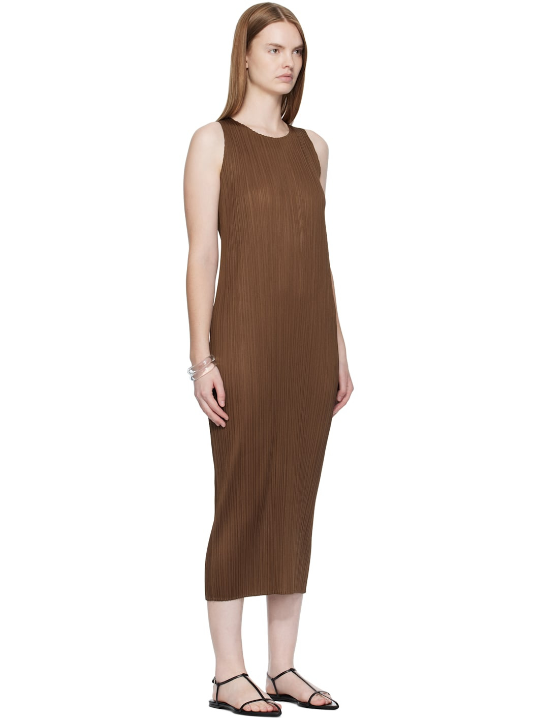 Brown New Colorful Basics 4 Maxi Dress - 2