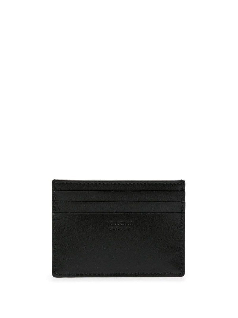Neil Barrett Thunderbolt-print leather cardholder outlook
