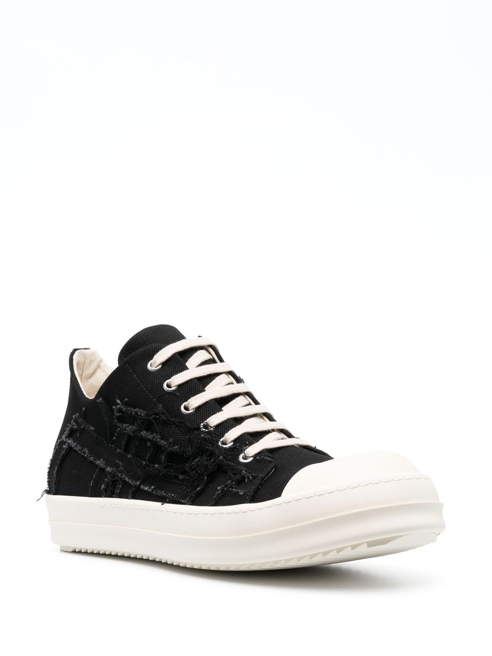 distressed-effect low-top sneakers - 2