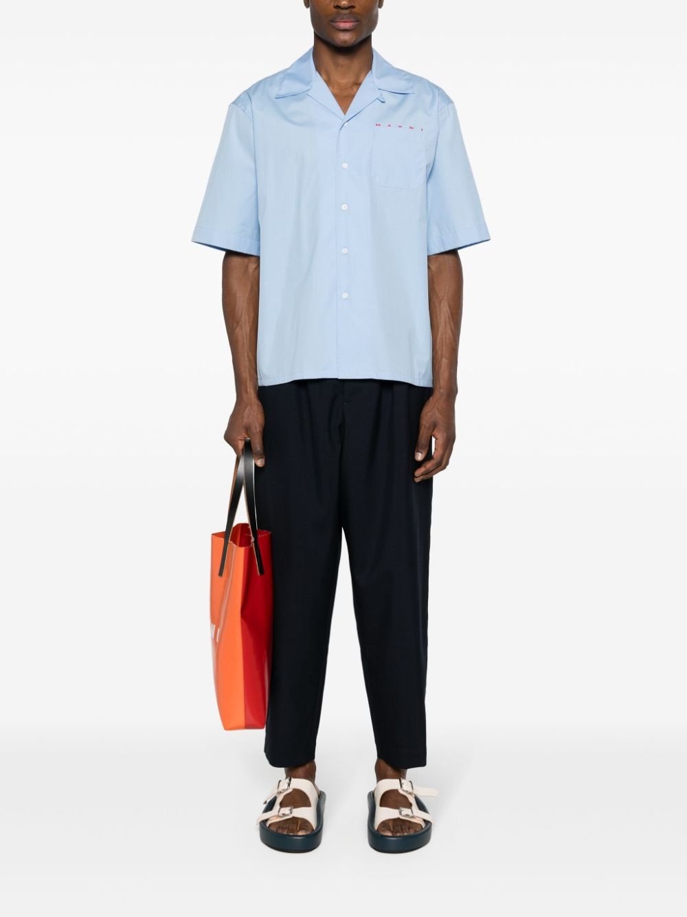 PLEAT-DETAIL TAPERED TROUSERS - 2