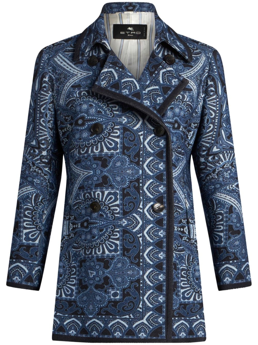 double-breasted coat - 1