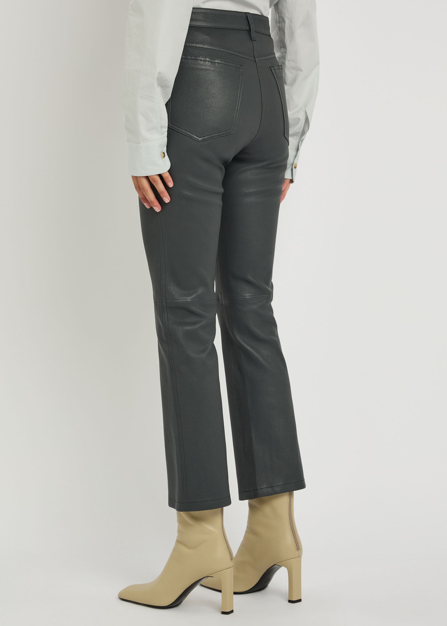 Joseph Duke Flared-leg Leather Trousers - 3
