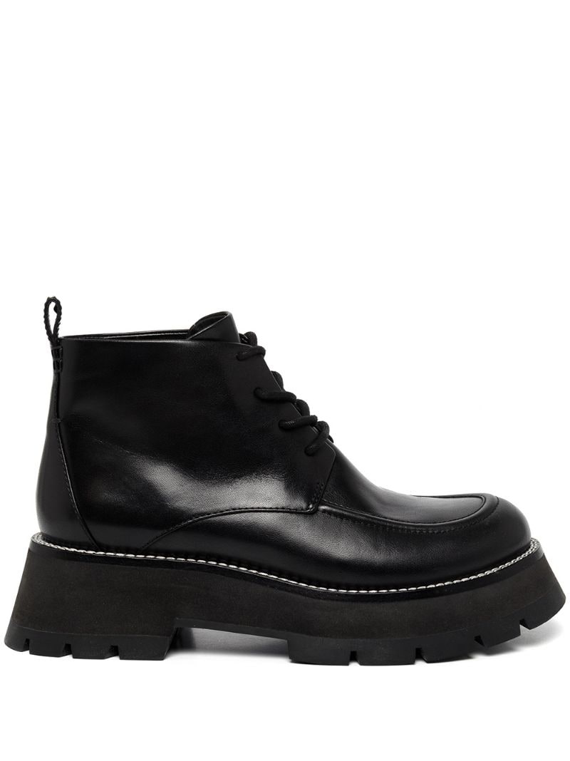 Kate lace-up ankle combat boots - 1