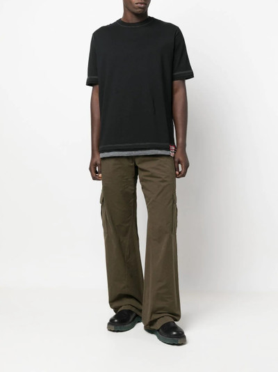 Diesel layered short-sleeved T-shirt outlook