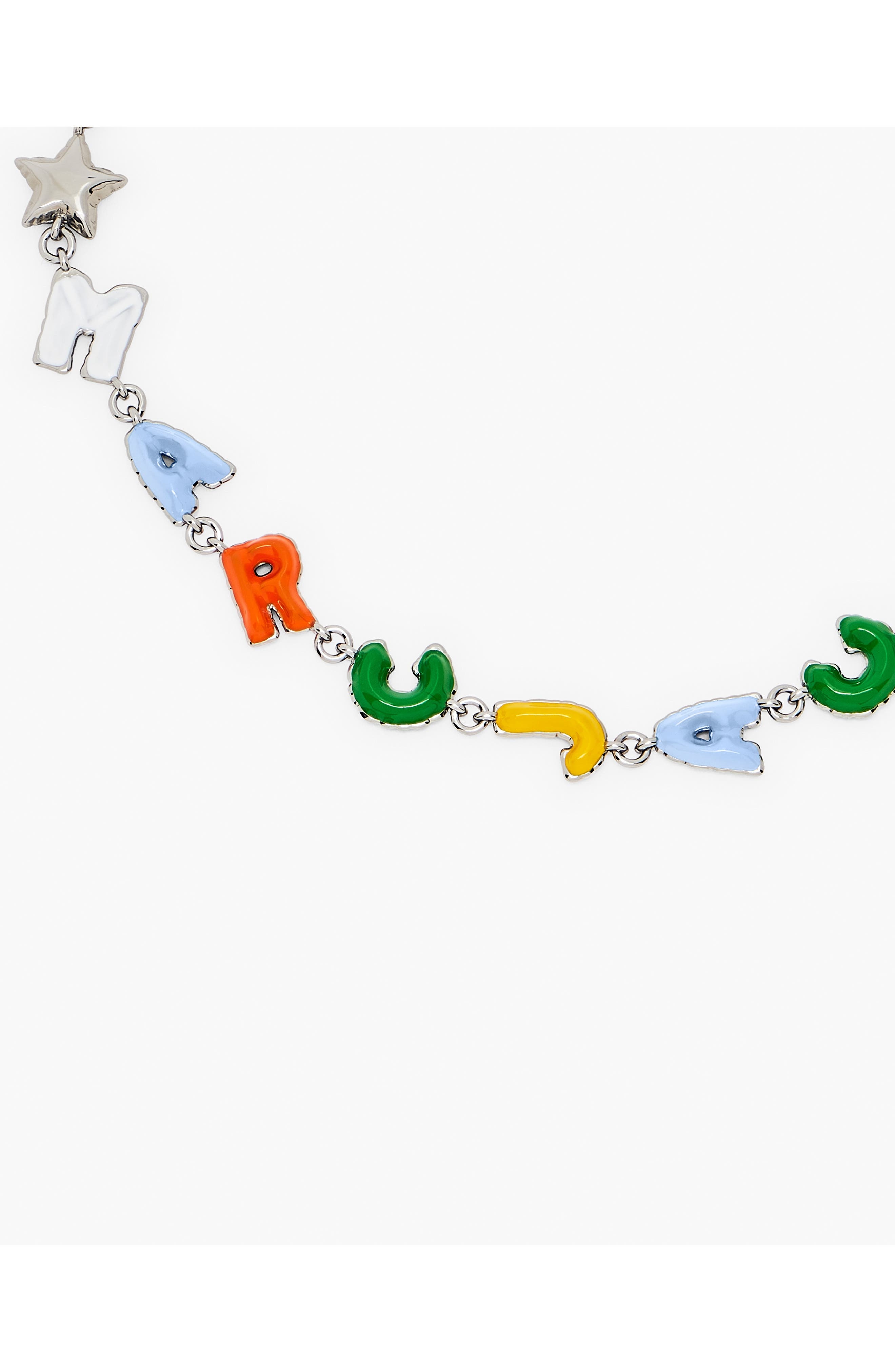 Marc Jacobs MJ Color Ballon Charm Necklace in Silver Multi at Nordstrom - 3