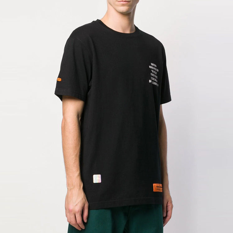 HERON PRESTON Metal Worker T-shirt 'Black' HMAA001S196320261088 - 2