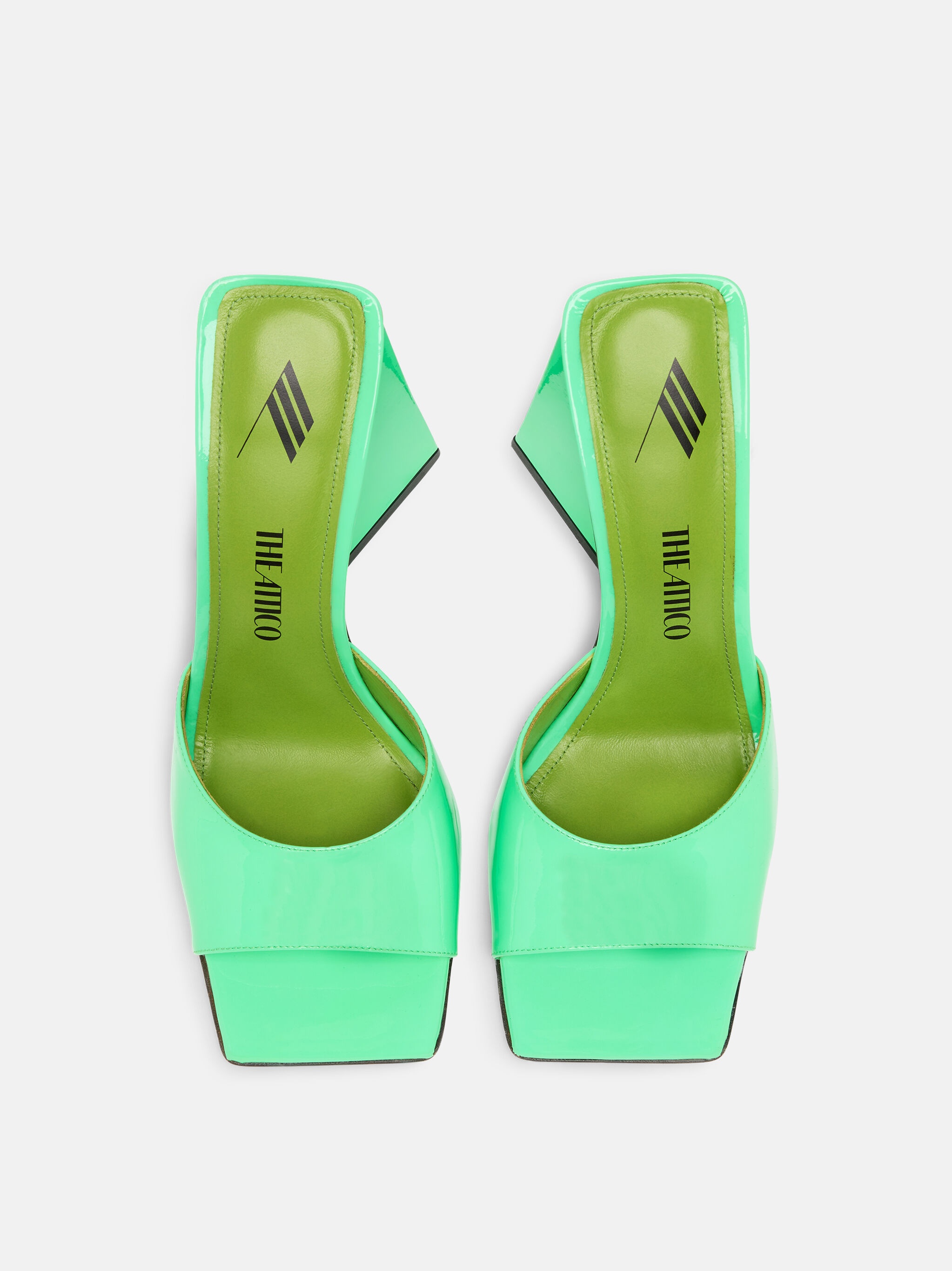 ''DEVON'' FLUO GREEN MULE - 3