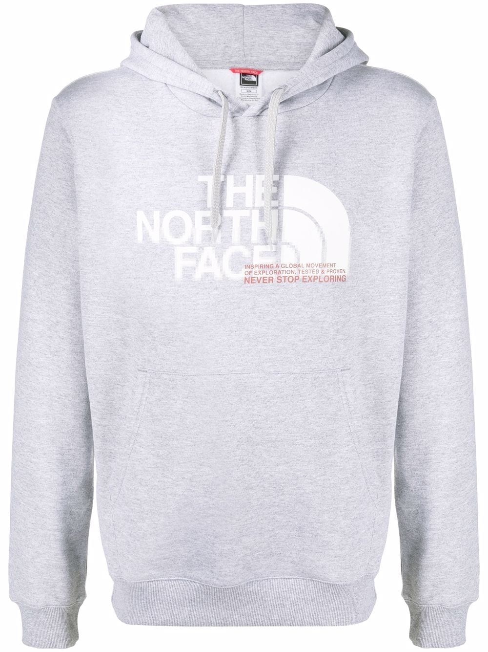 logo-printed hoodie - 1