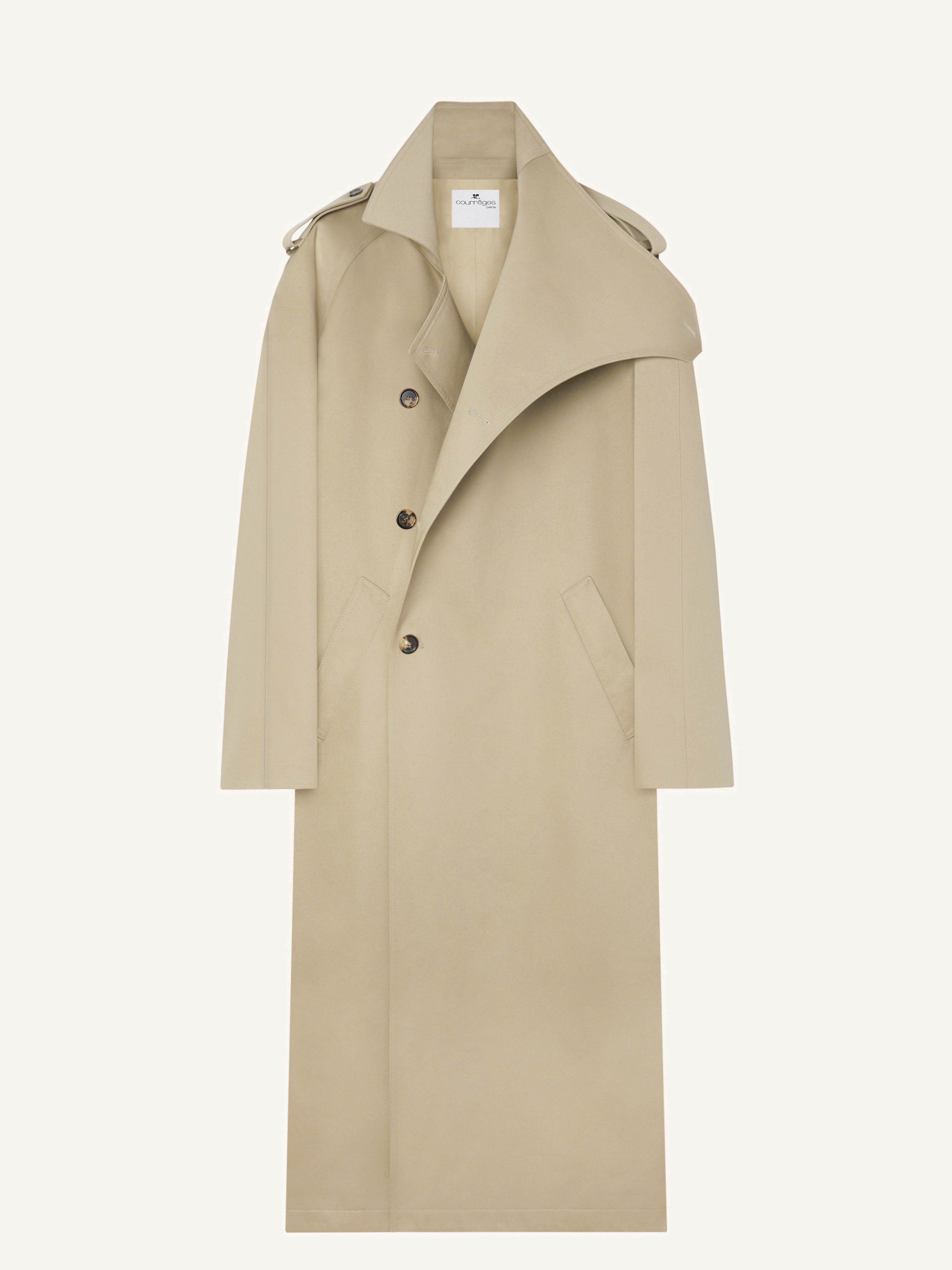 OBLIQUE TRENCH COAT - 1
