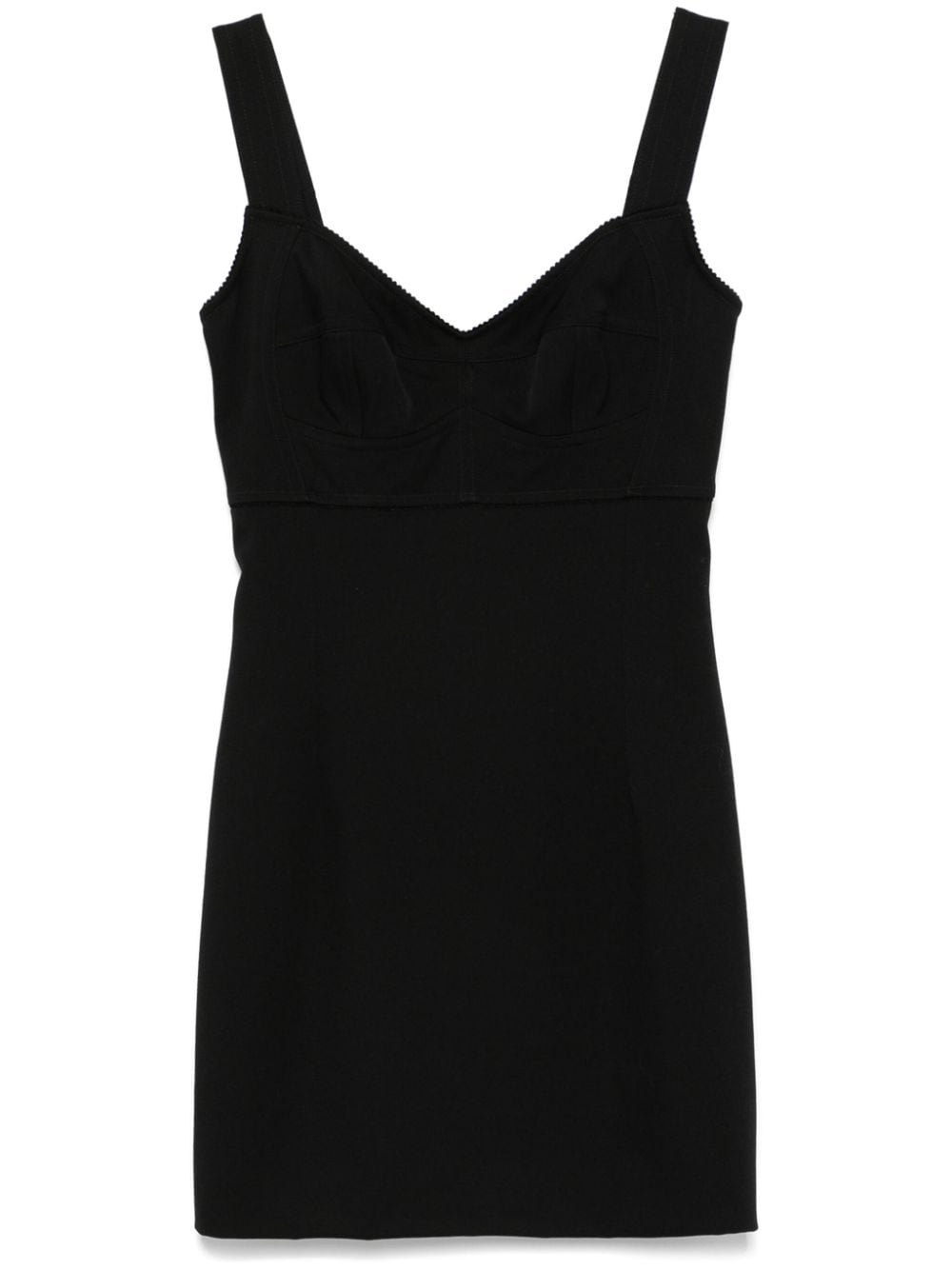 sweetheart-neck mini dress - 1