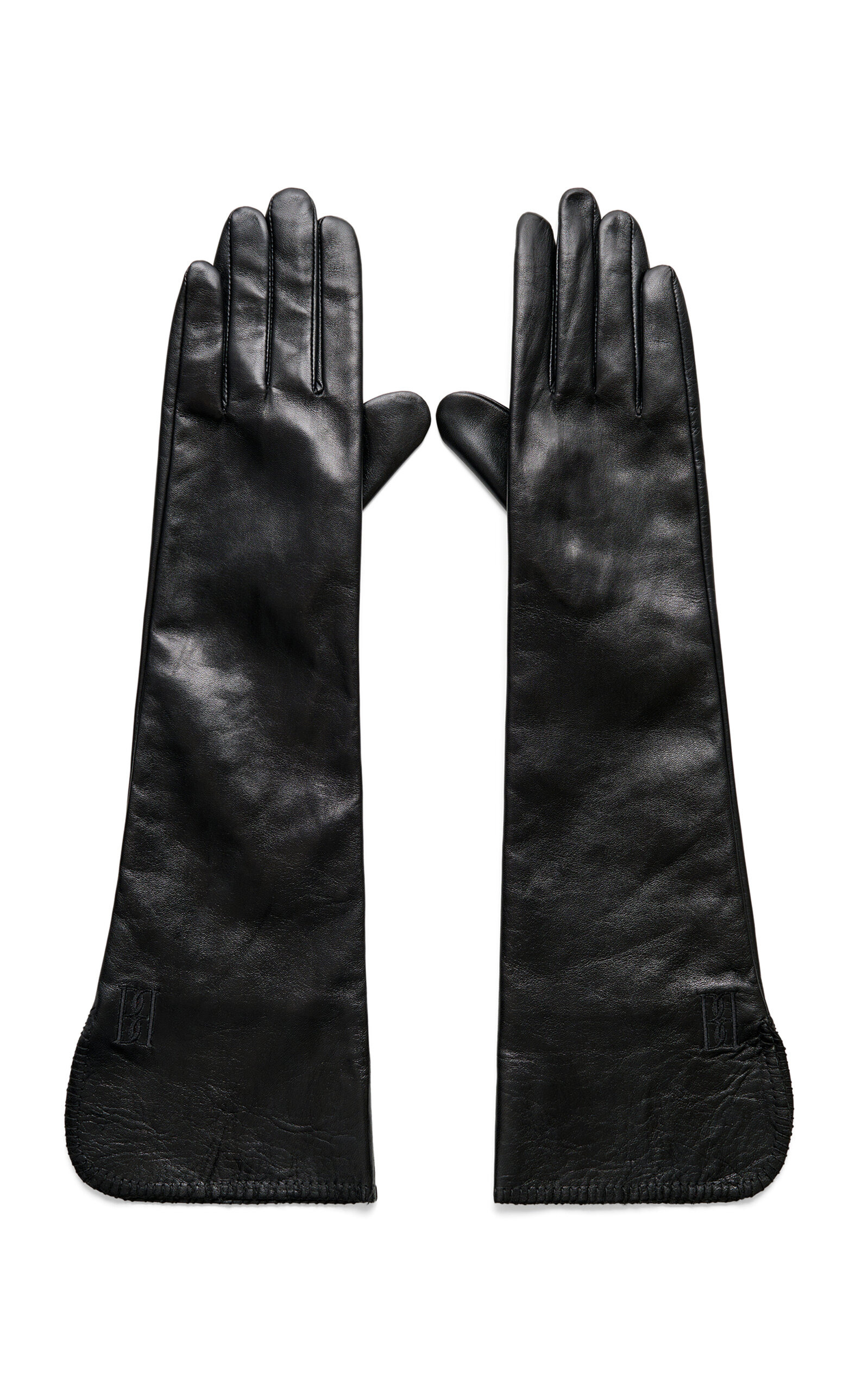 Gemi Long Leather Gloves black - 1