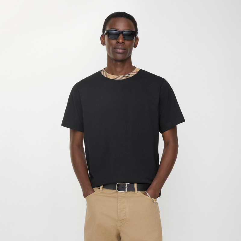 Burberry Check Trim Cotton T-shirt outlook