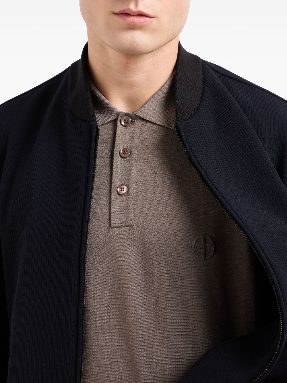 logo-embroidered polo shirt - 4