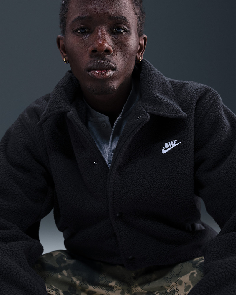 Nike Sportswear Club Men's High-Pile Fleece Coaches Jacket 3