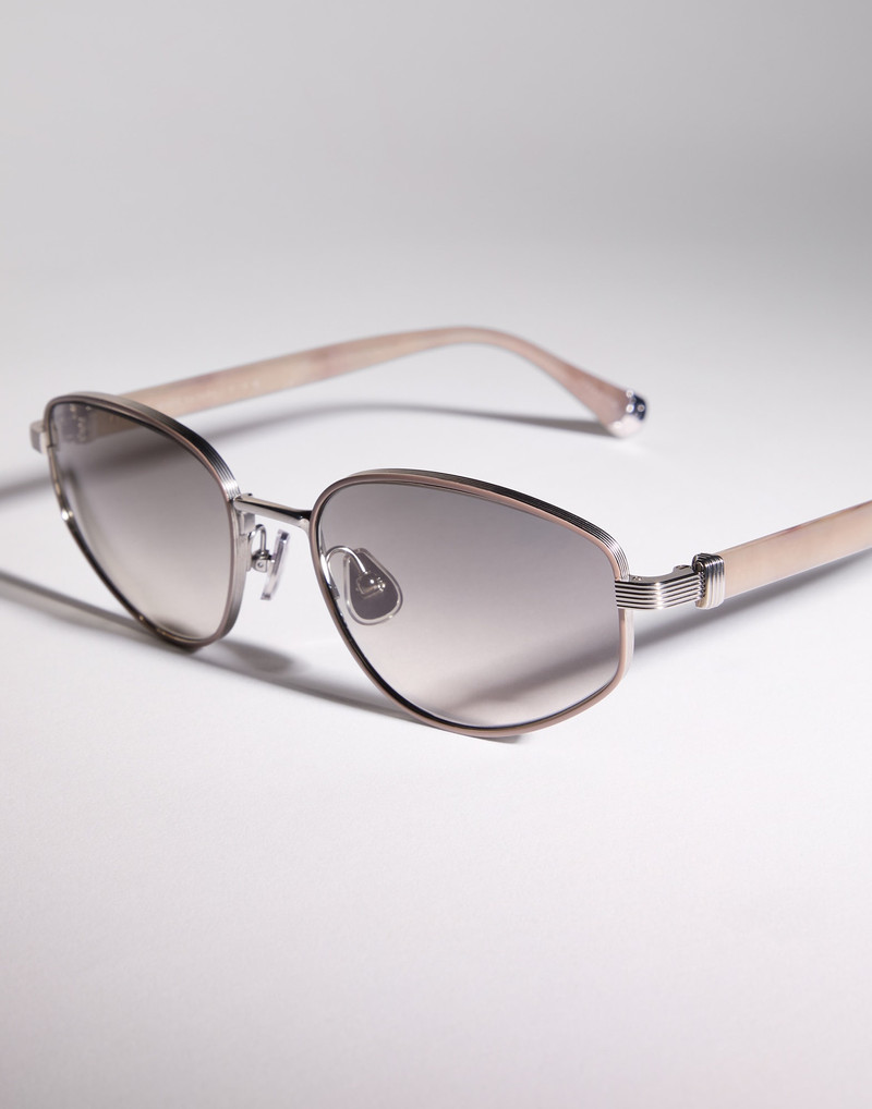 Geometric titanium sunglasses 3
